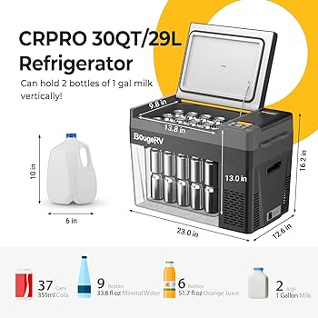 BougeRV budget 12V compressor fridge
