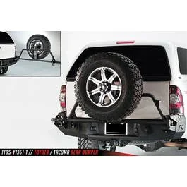 Fab Fours black steel rear bumper overlanding